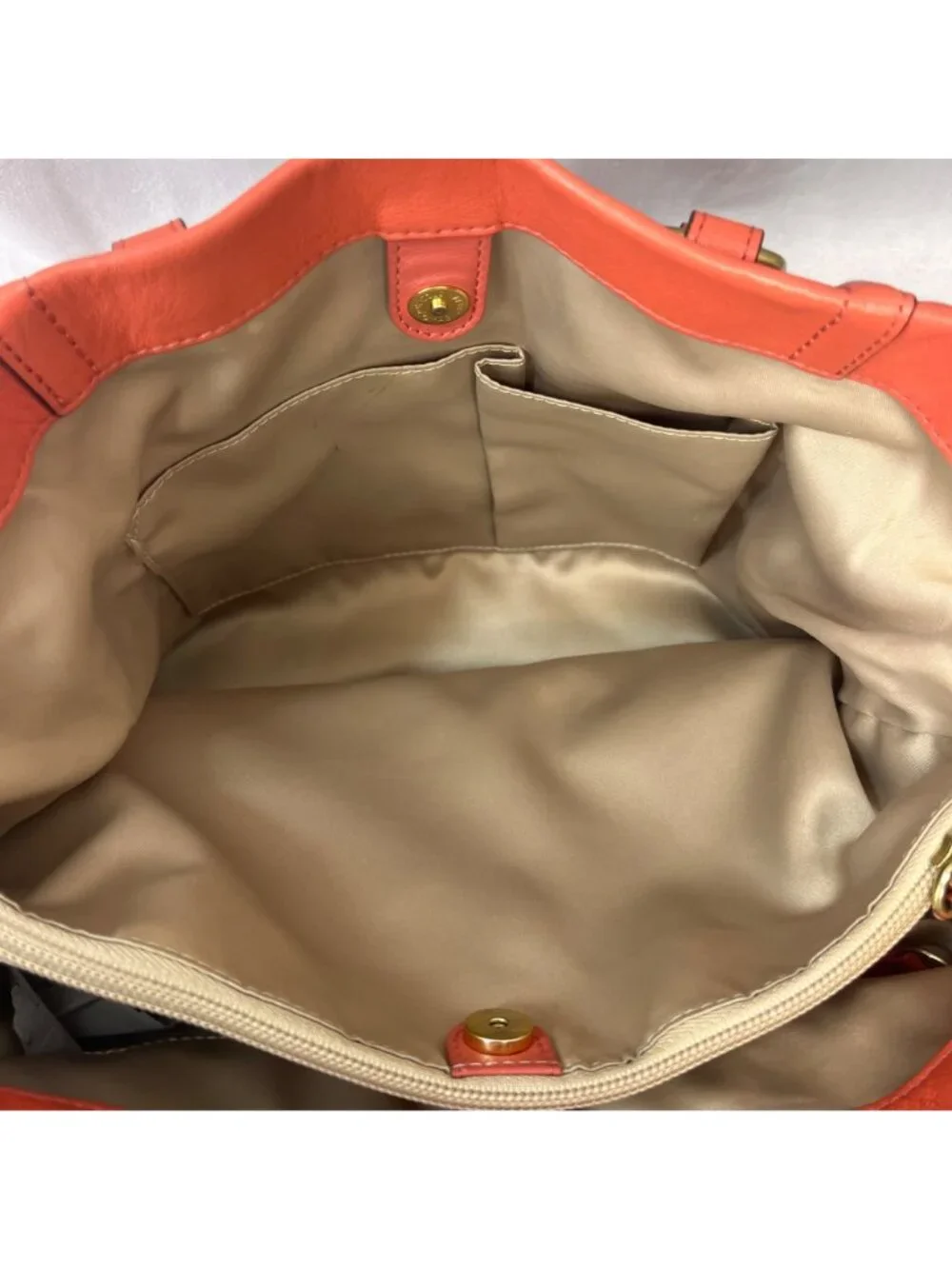 Coach 2013 Salmon Leather Ashley Carryall Shoulder Bag Purse C1375 - F19243